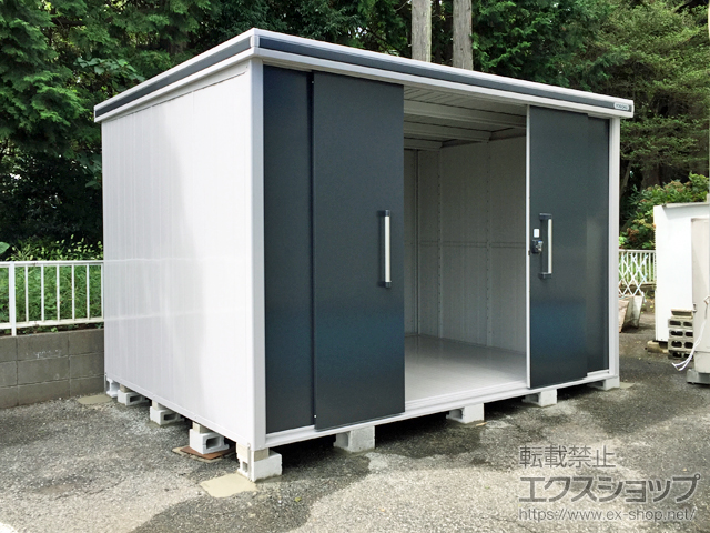 埼玉県川口市のの物置・屋外倉庫 エルモ 一般型 3620×2570×2356（LMD-3625H） LMD-3625H-SM 施工例