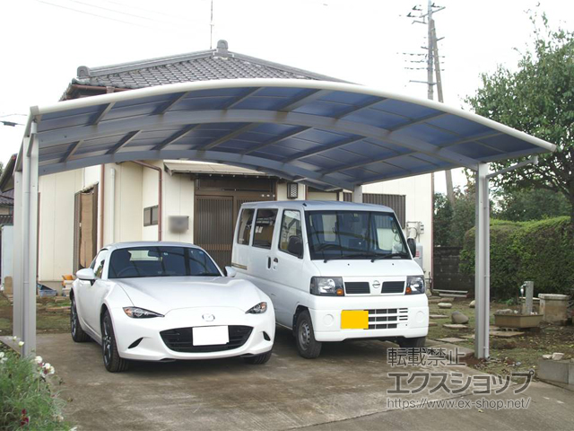 茨城県坂東市ののカーポート レイナツインポートグラン　積雪〜20cm対応 施工例