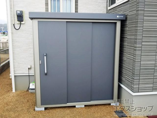 香川県高松市のの物置・屋外倉庫 エスケーエイト SK8-70 一般型 1800×1200×1940 SK8-70-GK 施工例