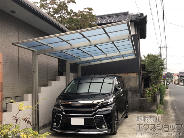 福岡県小郡市ののカーポート エフルージュグラン 延長　積雪〜20cm対応 施工例