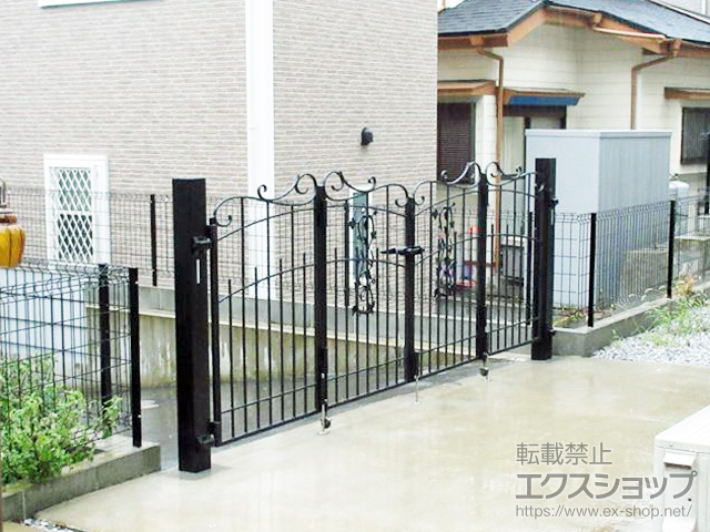 神奈川県横浜市のの門扉 プロヴァンス1型 4つ折りセット 施工例