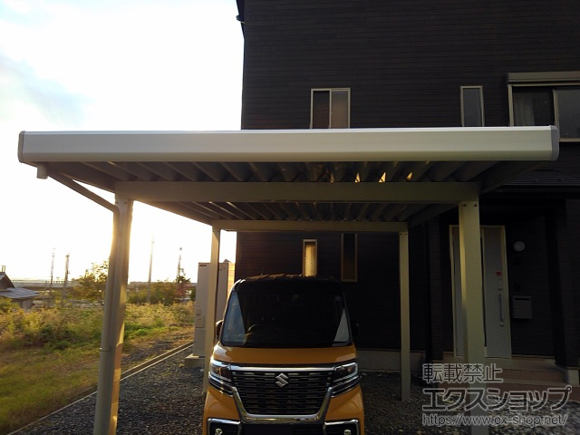 滋賀県大津市ののカーポート レオンポートneo 角柱4本仕様 積雪〜50cm対応 施工例