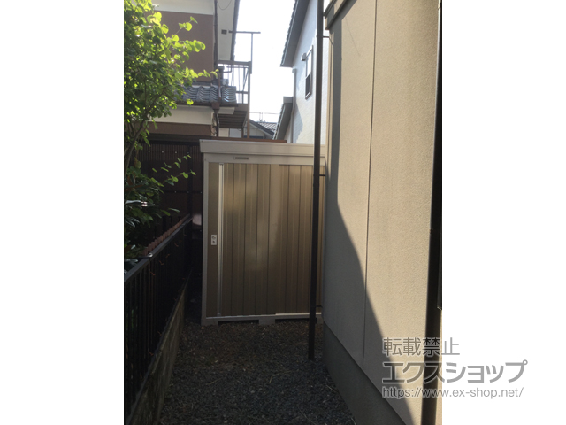 滋賀県草津市のの物置・屋外倉庫 ネクスタ 多雪地型 2210×1370×2075（NXN-30S） NXN-30S-MB 施工例