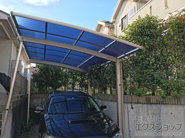 神奈川県横浜市ののカーポート プレシオスポート 積雪〜20cm対応 施工例