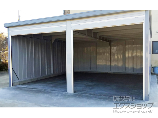 熊本県熊本市のの倉庫・ガレージ ガレーディア 一般型 組み合わせタイプ ハイルーフ GRN-3126・57H 施工例