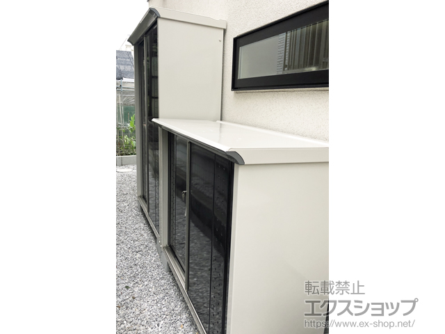 東京都小金井市のの物置・屋外倉庫 グランプレステージジャンプ 1304×530×1900 GP-135A-T-CK 施工例