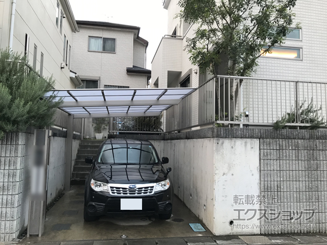 千葉県流山市ののカーポート ソリッドポート 積雪〜20cm対応 施工例