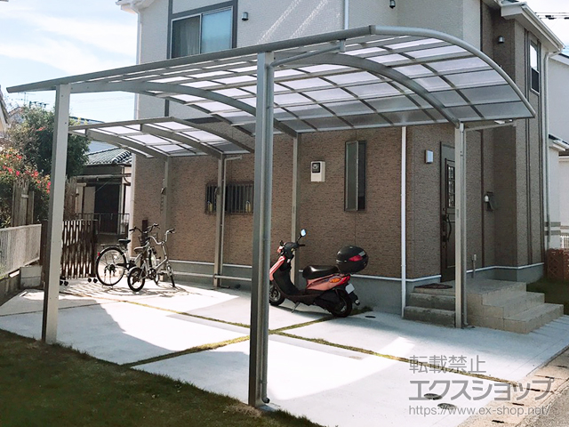 福岡県糸島市ののカーポート レイナツインポートグラン　積雪〜20cm対応 施工例