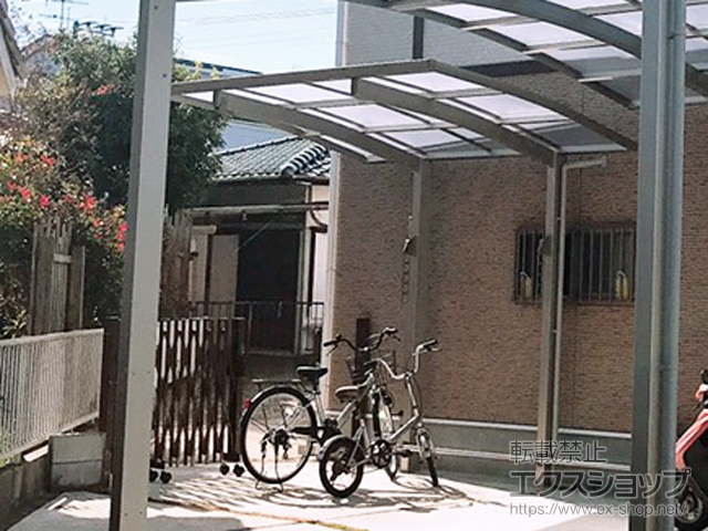 福岡県糸島市ののサイクルポート・駐輪場 レイナポートグランミニ 積雪〜20cm対応 施工例