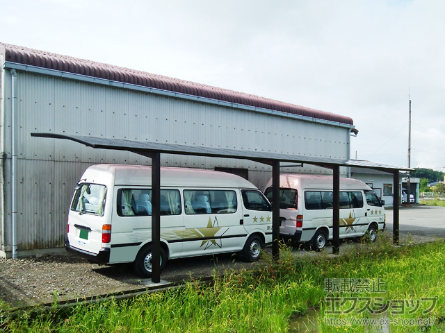 高知県土佐市ののカーポート レイナポートグラン 縦連棟　積雪〜20cm対応 施工例