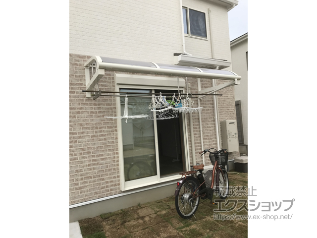 奈良県北葛城郡上牧町ののバルコニー・ベランダ屋根 ヴェクターテラス R型 ルーフタイプ 単体 積雪〜20cm対応 施工例