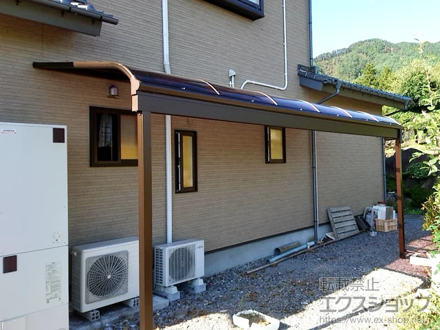 岩手県陸前高田市のYKKAPのテラス屋根 ヴェクターテラス R型 テラスタイプ 単体 積雪～20cm対応 施工例
