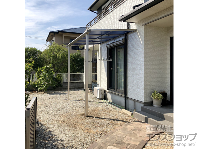 鹿児島県出水市ののテラス屋根 ヴェクターテラス F型 テラスタイプ 単体 積雪〜20cm対応 施工例