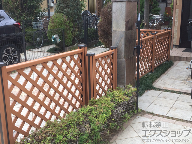 東京都練馬区ののフェンス・柵 ステイウッドフェンスM1型 間仕切りタイプ 施工例