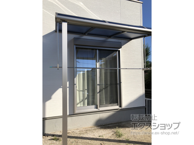佐賀県佐賀市ののテラス屋根 プレシオステラス R型 テラスタイプ 単体 積雪〜20cm対応 施工例