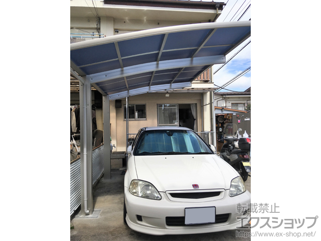 埼玉県所沢市ののカーポート プレシオスポート 積雪〜20cm対応 施工例
