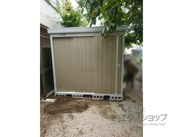 岡山県岡山市のの物置・屋外倉庫 ネクスタ 一般型 2210×1370×2020 NXN-30S-MB 施工例