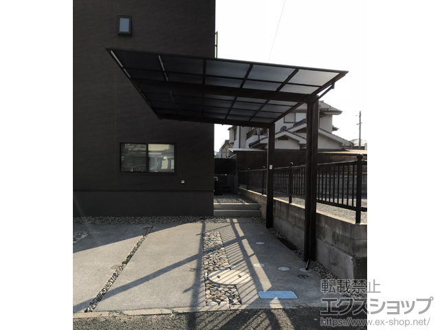 広島県東広島市ののカーポート ネスカF (フラットスタイル) 積雪〜20cm対応 施工例