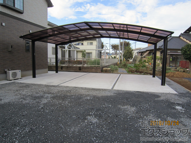 茨城県小美玉市ののカーポート レイナトリプルポートグラン　積雪〜20cm対応 施工例