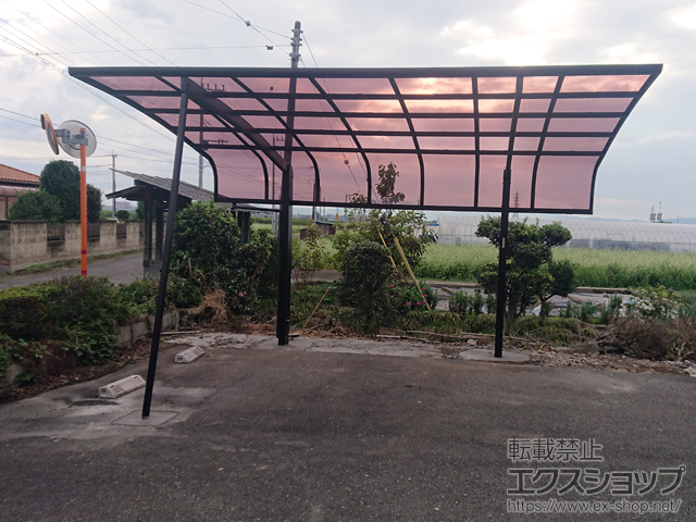 茨城県筑西市ののカーポート レイナキャップポートグラン　積雪〜20cm対応 施工例