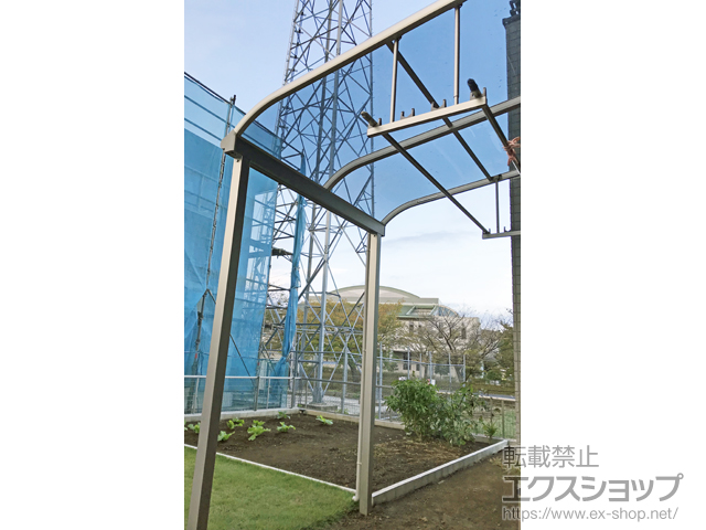 茨城県笠間市ののテラス屋根 ヴェクターテラス R型 テラスタイプ 単体 積雪〜20cm対応 施工例