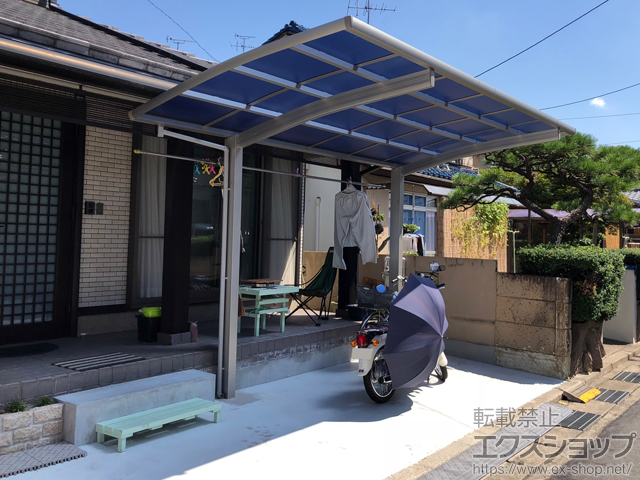 岡山県岡山市ののカーポート レイナポートグラン　積雪〜20cm対応 施工例