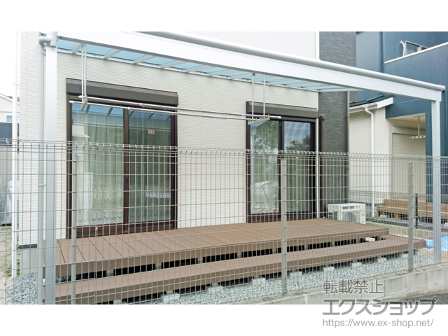 福岡県太宰府市ののテラス屋根 ヴェクターテラス F型 テラスタイプ 単体 積雪〜20cm対応 施工例