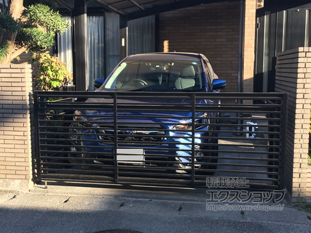 神奈川県相模原市ののカーゲート オーバードアS1型 電動式 施工例