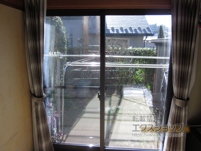 長野県上伊那郡南箕輪村のの二重窓（内窓）、カーポート インプラス ダストバリア仕様 引違窓 2枚建て 施工例