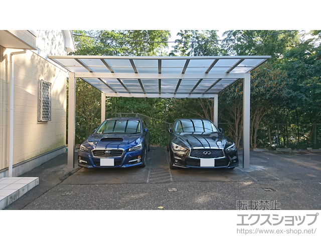 神奈川県横浜市ののカーポート エフルージュ ツイン 積雪〜20cm対応 施工例