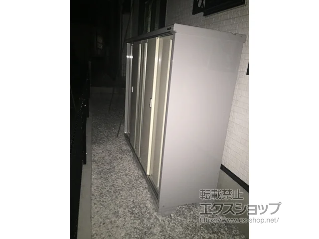 神奈川県横浜市のイナバの物置・収納・屋外倉庫 シンプリー 一般型 1940×615×1603 MJX-196D-FW 施工例