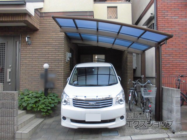 大阪府八尾市ののカーポート レイナポートグラン　積雪〜20cm対応 施工例