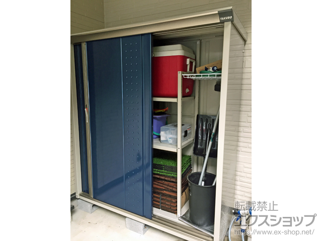 神奈川県川崎市のの物置・屋外倉庫 グランプレステージジャンプ 1488×530×1600 GP-155B-T-DB 施工例