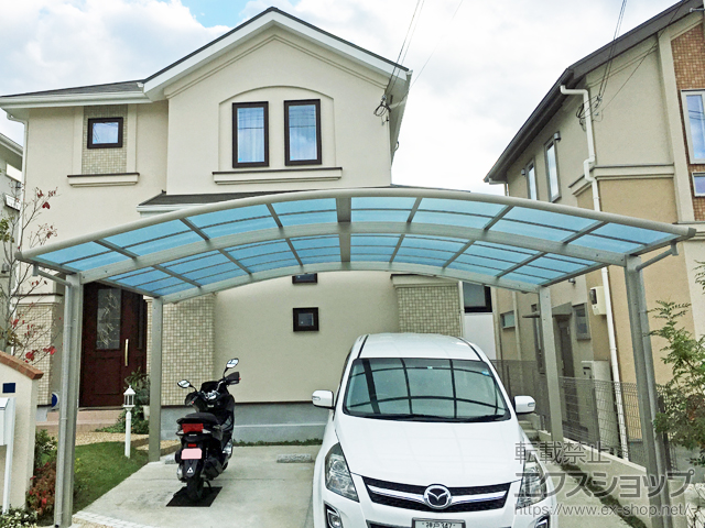 兵庫県神戸市ののカーポート レイナツインポートグラン　積雪〜20cm対応 施工例