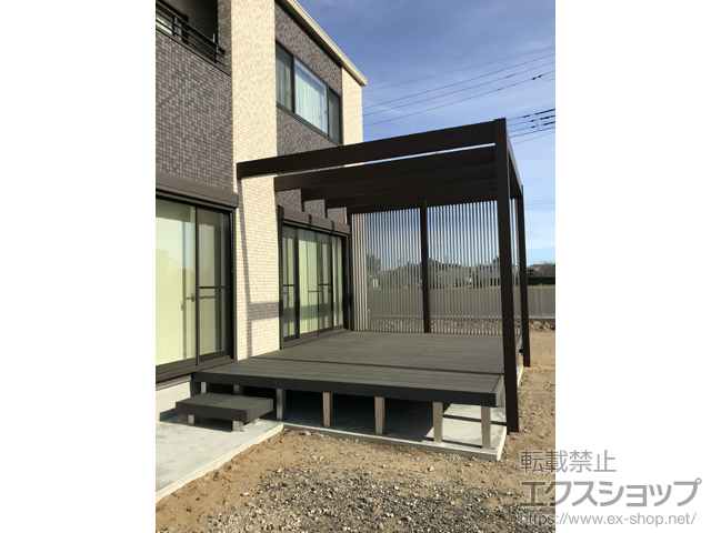 茨城県神栖市ののウッドデッキ リウッドデッキ 200 施工例