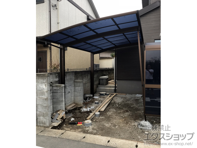千葉県八千代市ののカーポート プレシオスポート 積雪〜20cm対応 施工例