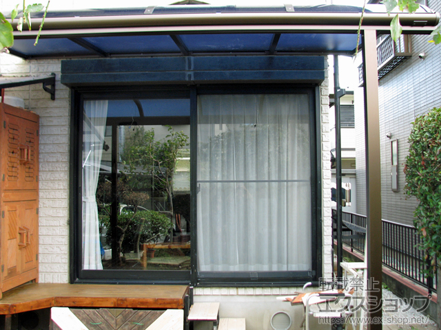 埼玉県川越市ののテラス屋根 ヴェクターテラス R型 テラスタイプ 単体 積雪〜20cm対応 施工例