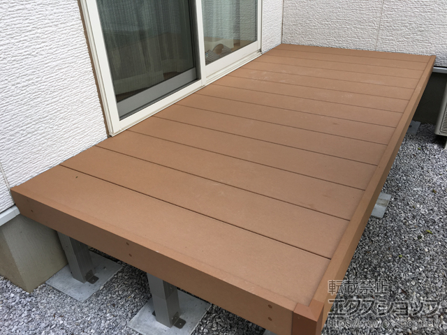 群馬県邑楽郡邑楽町ののウッドデッキ マージウッドデッキ 施工例