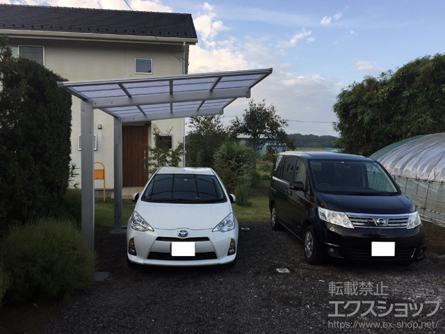 茨城県稲敷市ののカーポート エフルージュグラン　積雪〜20cm対応 施工例
