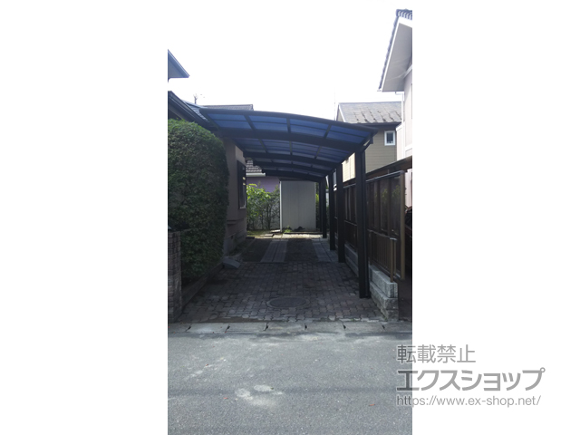 宮城県宮城郡利府町ののカーポート レイナポートグラン 縦連棟+延長　積雪〜30cm対応/オプション併用時に限る 施工例