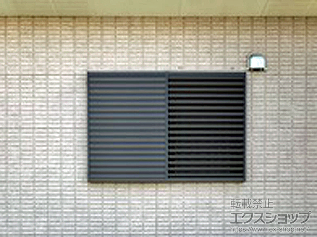 愛媛県今治市のLIXIL リクシル（トステム）の面格子・窓格子 目隠し可動ルーバー 引違い窓用 施工例