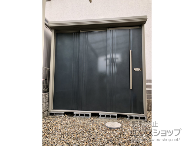 京都府南丹市のの物置・屋外倉庫 Mr.ストックマンダンディ 一般型 2200×890×2110 ND-2208-J 施工例