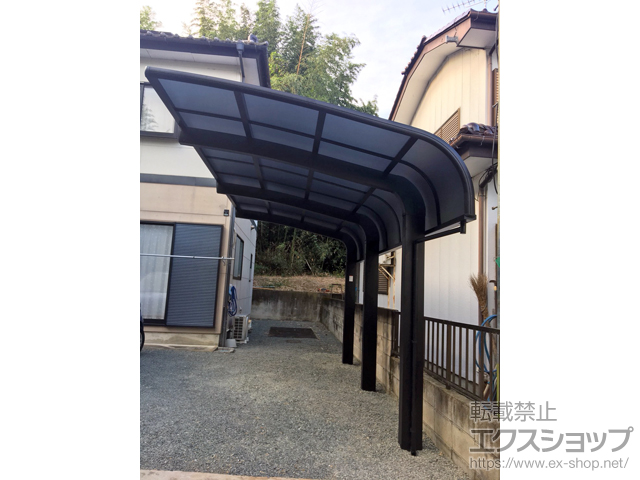 群馬県桐生市のLIXIL リクシル（トステム）のカーポート テールポートシグマIII 1500 積雪〜50cm対応 施工例