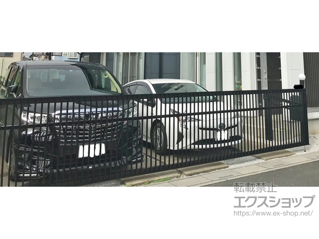 埼玉県川越市ののカーゲート ワイドオーバードアS2型 手動式 施工例