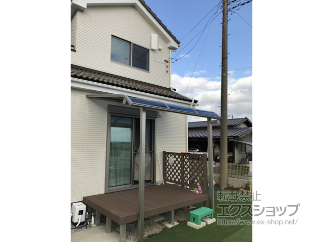 埼玉県川越市ののテラス屋根 ヴェクターテラス R型 テラスタイプ 単体 積雪〜20cm対応 施工例