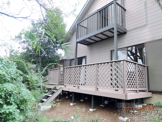 茨城県鉾田市ののウッドデッキ 樹ら楽ステージ 施工例