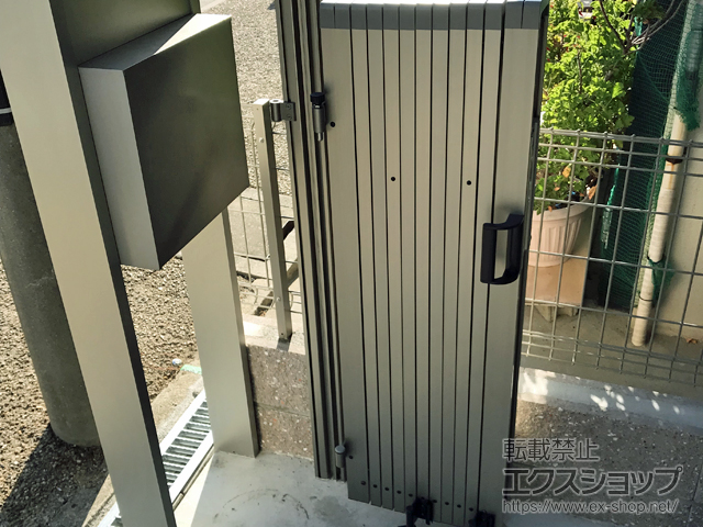 大阪府門真市ののフェンス・柵 ハイグリッドフェンスN8型 フリーポールタイプ 施工例