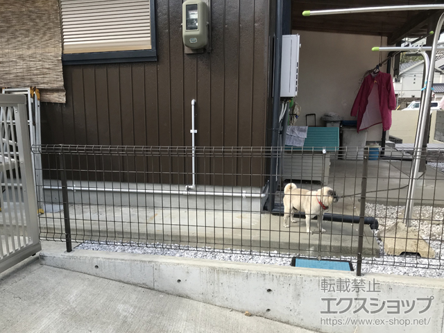 高知県須崎市ののフェンス・柵 ハイグリッドフェンスUF8型 フリーポールタイプ 施工例