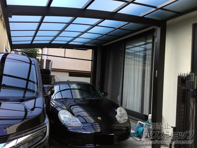 東京都世田谷区ののカーポート レイナポートREグラン 前下がり 積雪〜20cm対応 施工例