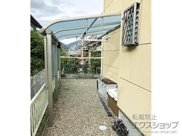 大阪府豊能郡豊能町ののテラス屋根 ヴェクターテラス R型 テラスタイプ 単体 積雪〜20cm対応 施工例